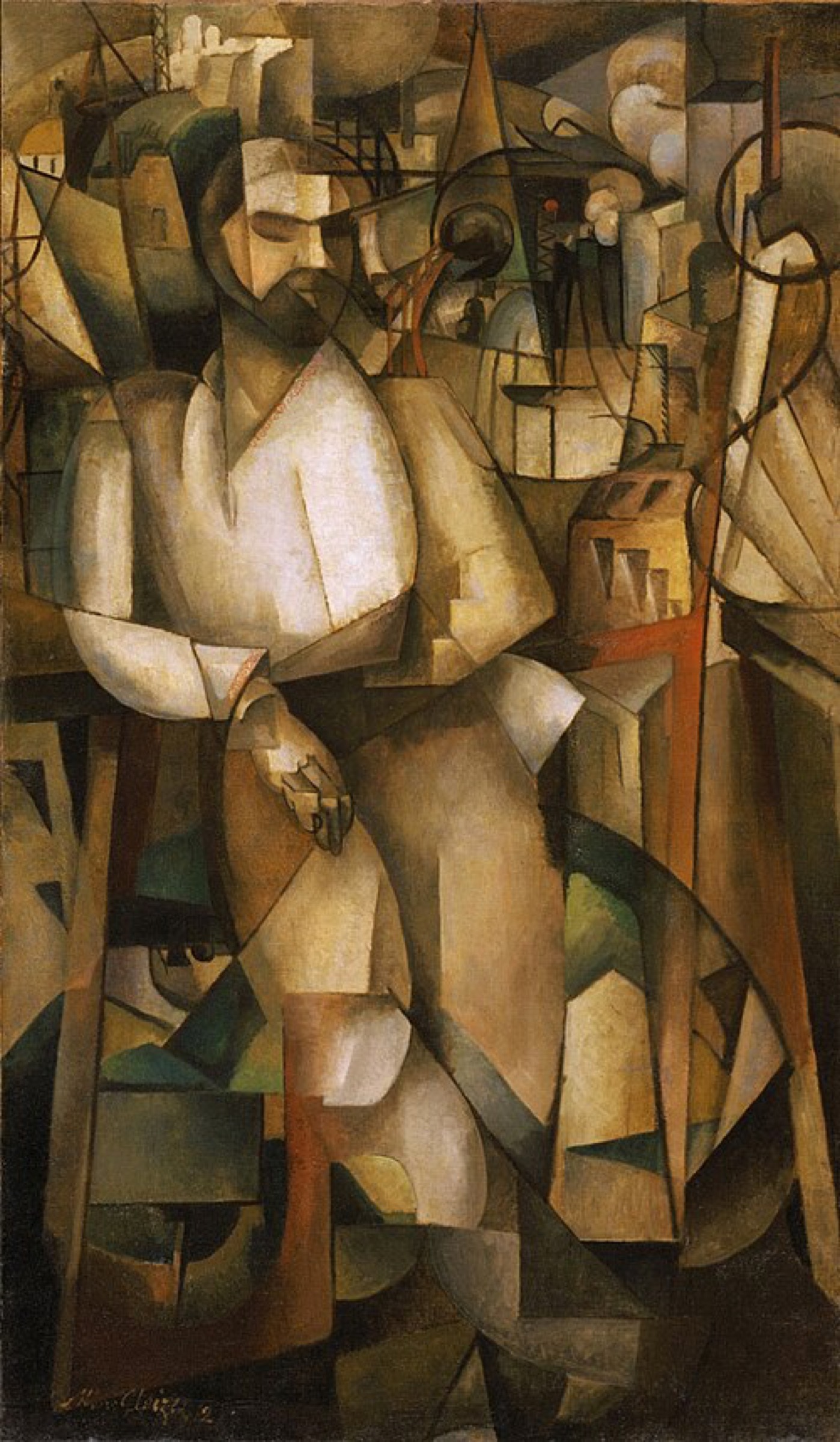 El hombre en el balcón de Albert Gleizes