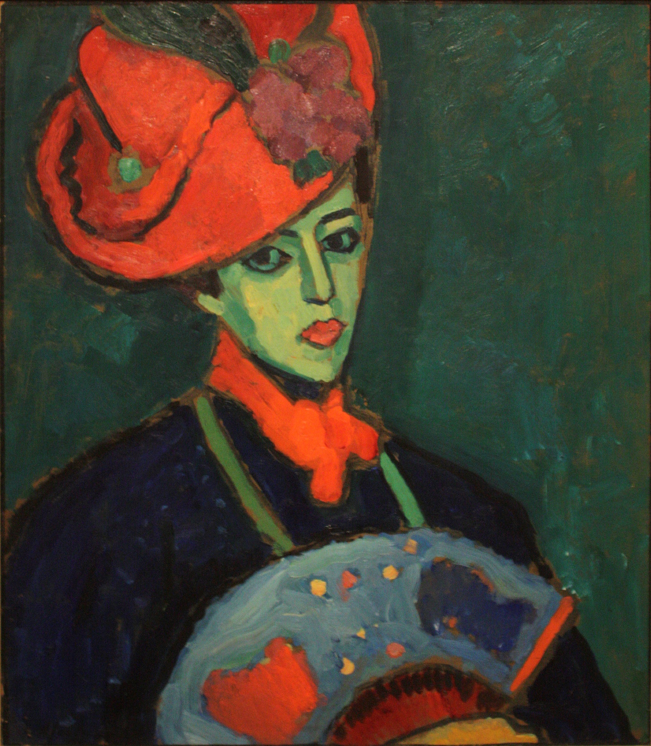 Schokko con sombrero rojo de Alexej von Jawlensky