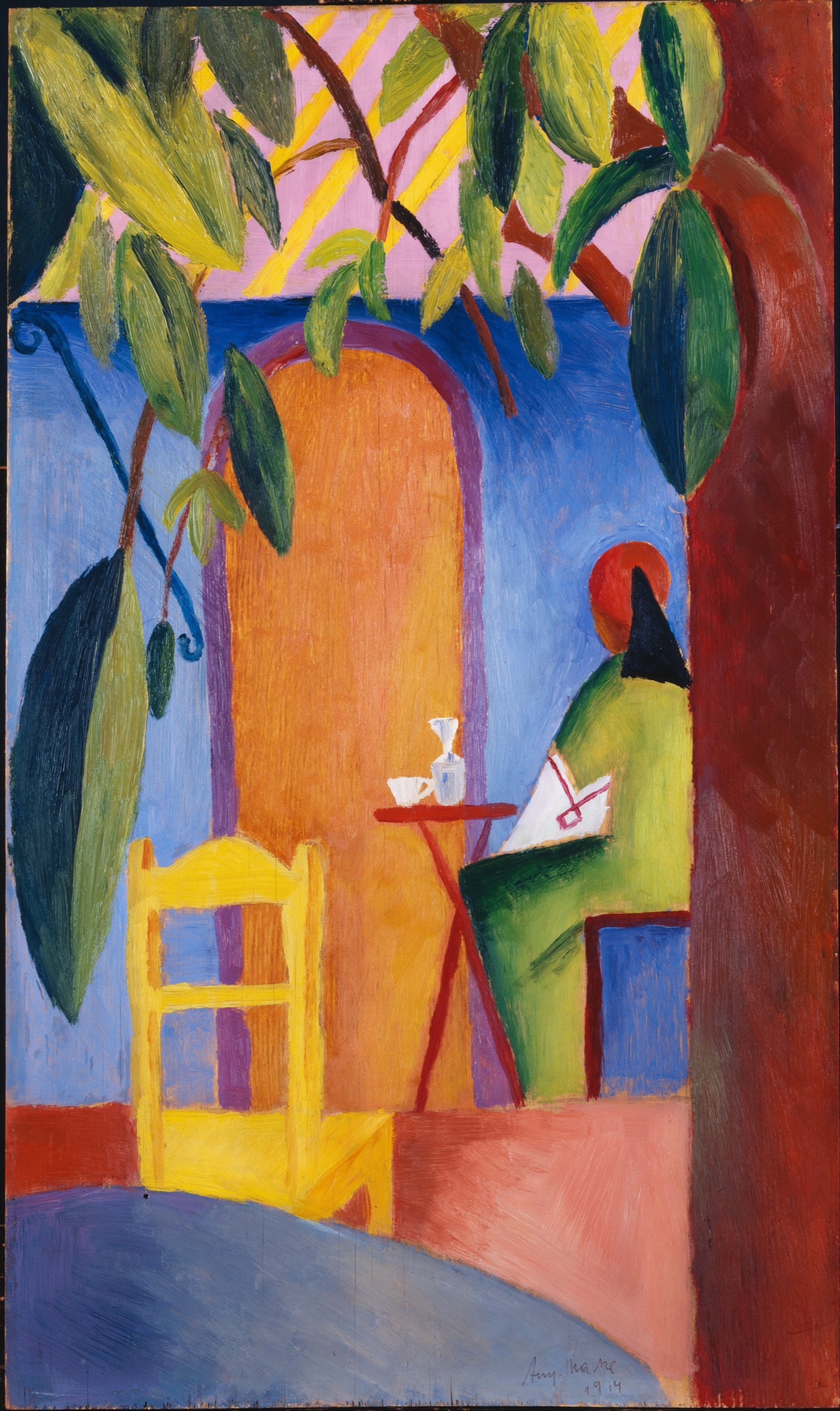 Cafe turco de August Macke