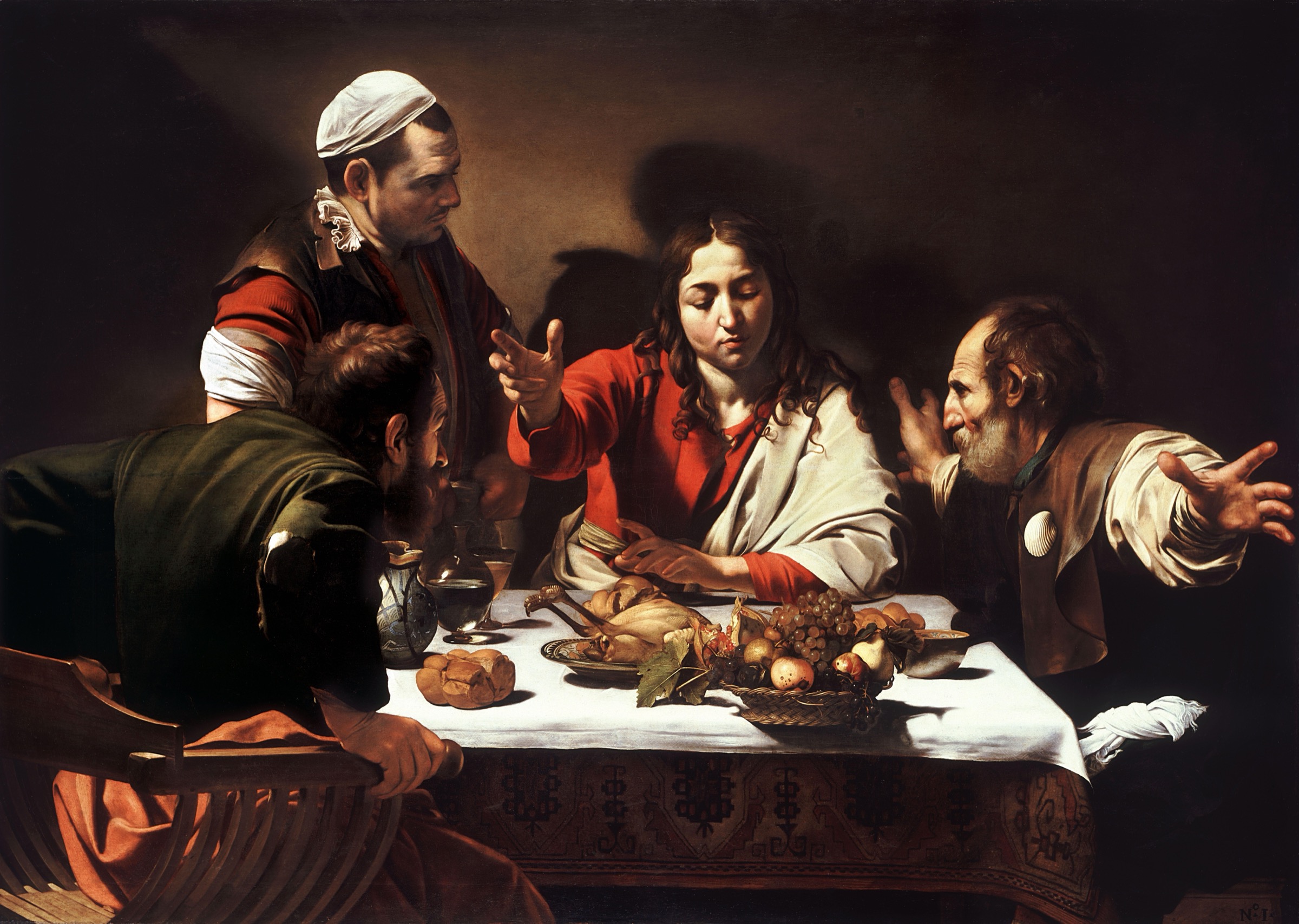 La cena en Emaus de Caravaggio