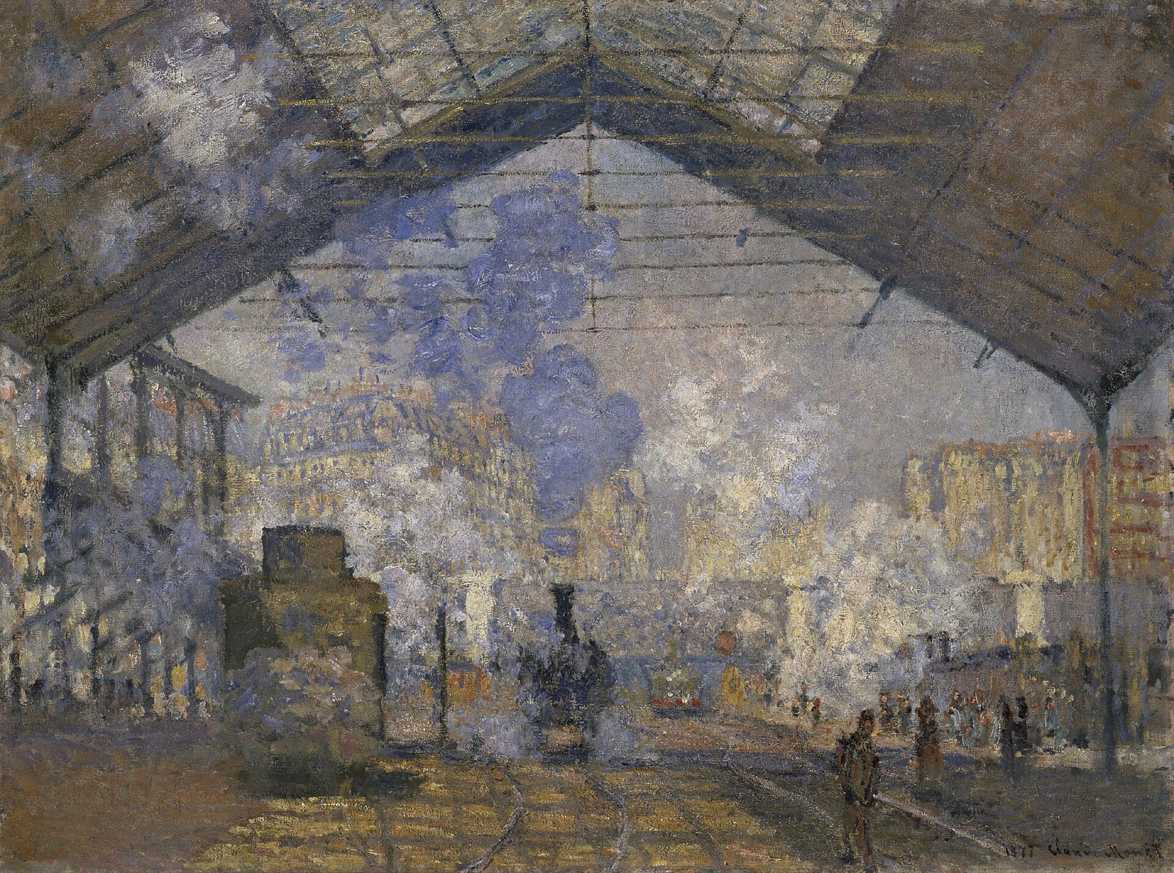 La estación Saint-Lazare de Claude Monet
