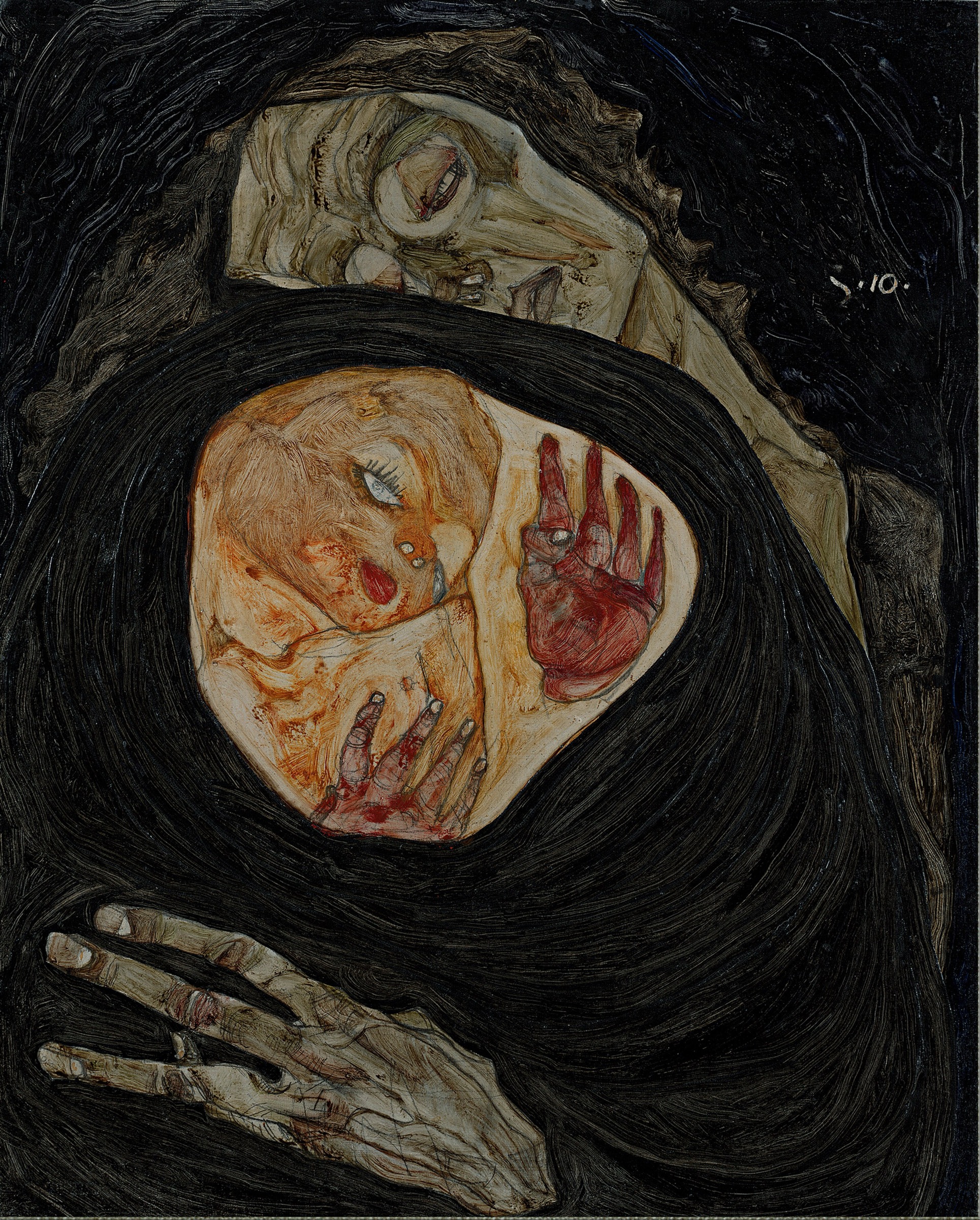 Madre muerta I de Egon Schiele