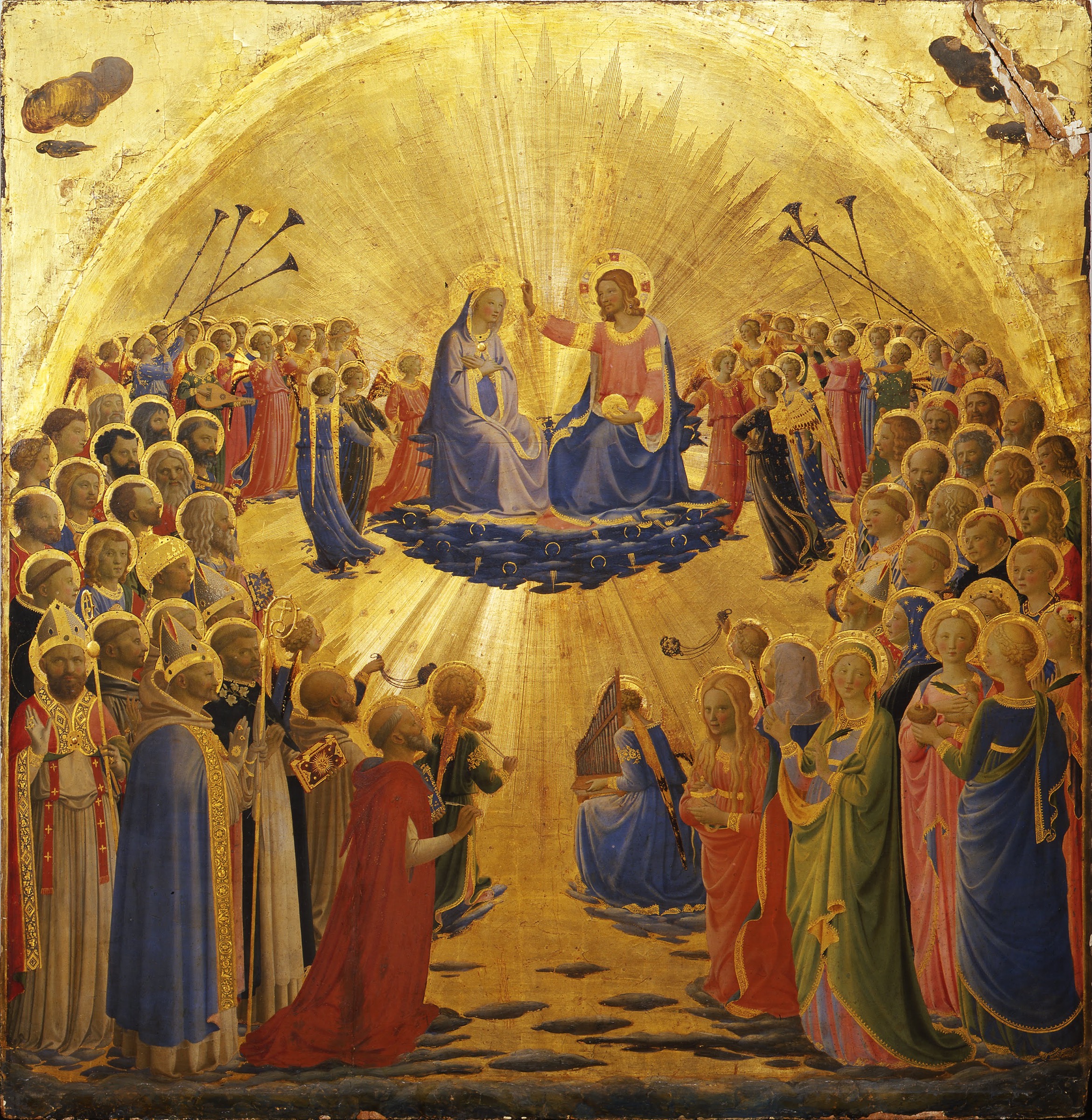 Glorificacion de Maria de Fra Angelico