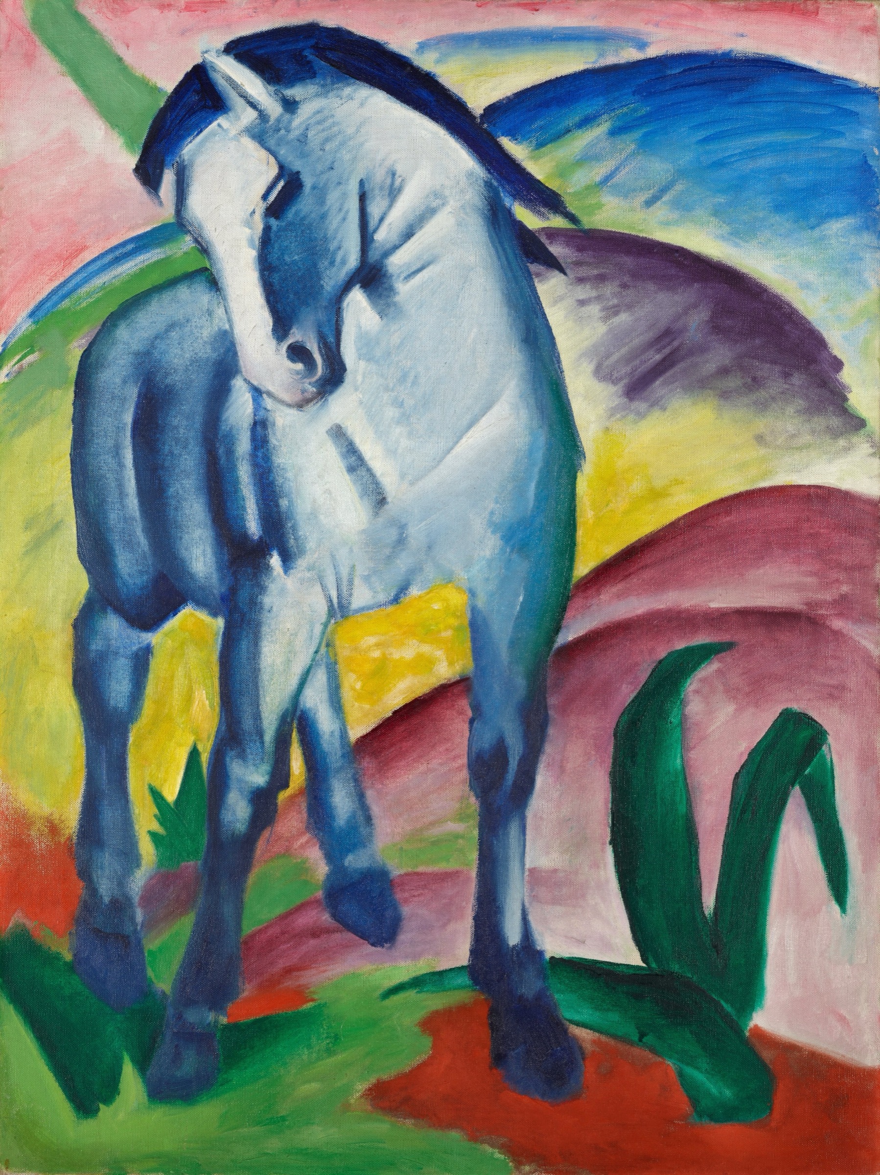 Caballo azul I de Franz Marc