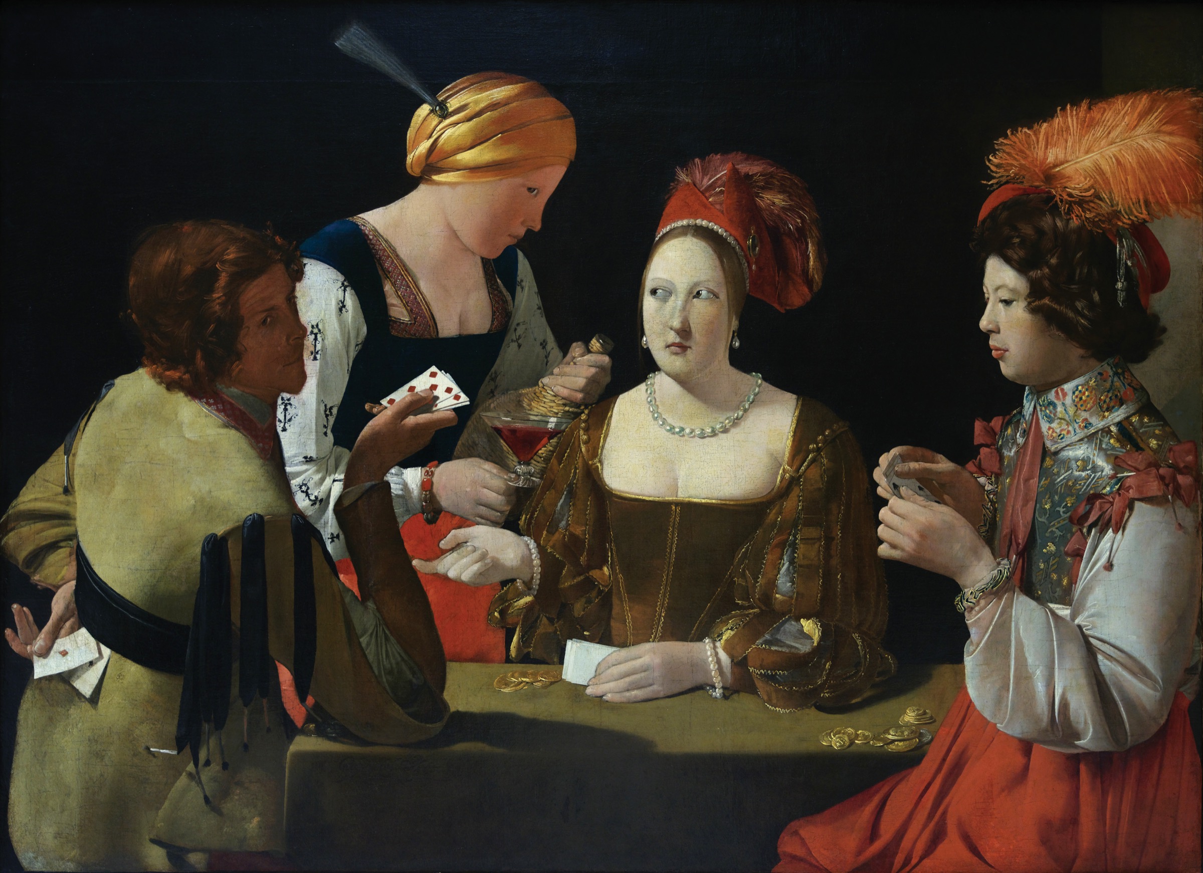 El tramposo del as de diamantes de Georges de La Tour