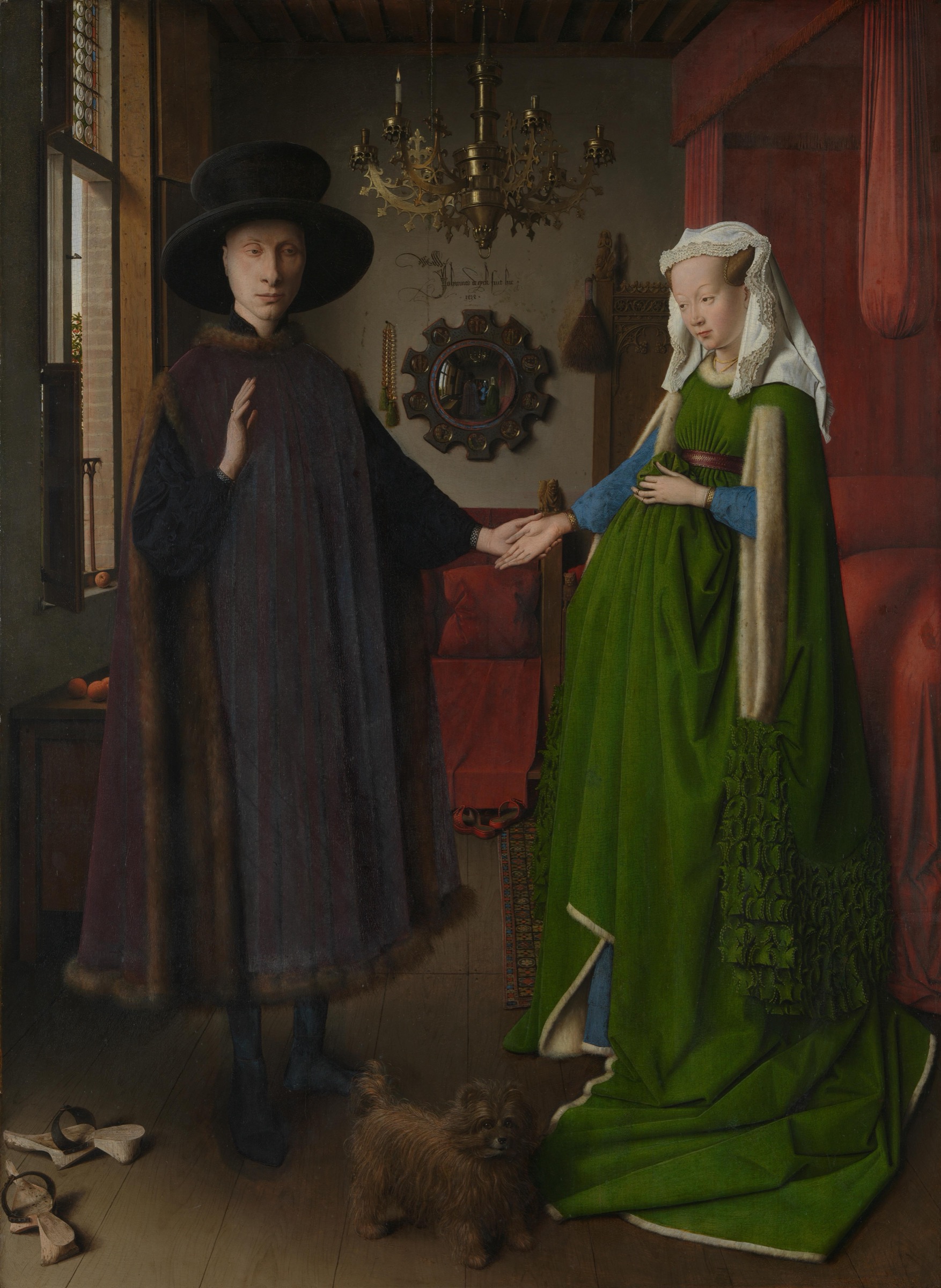 El matrimonio Arnolfini de Jan van Eyck