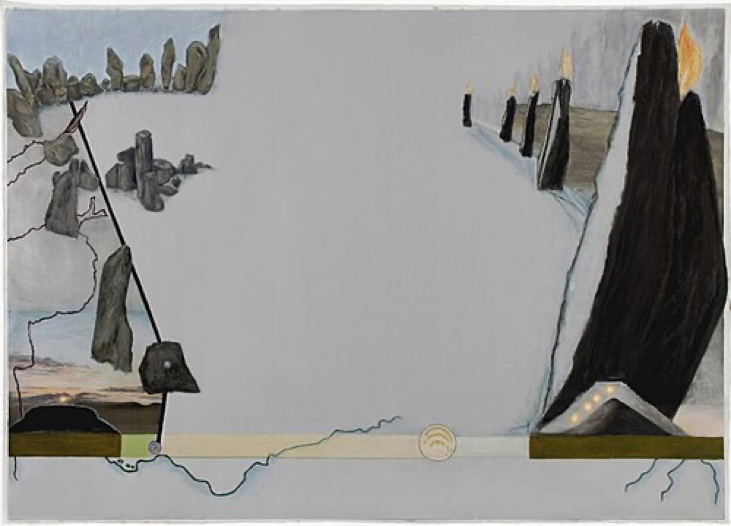 Dusk (Bands and End-Points) de Jo Baer