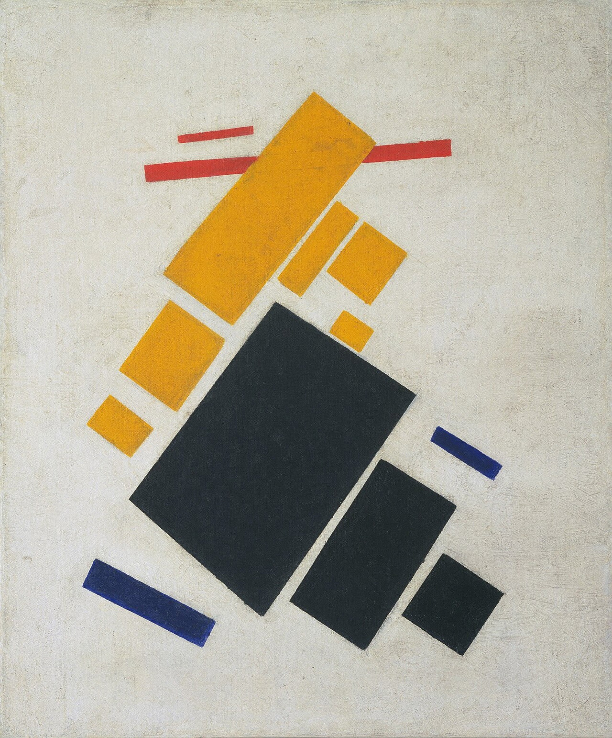 Composición suprematista: avión volando de Kazimir Malevich