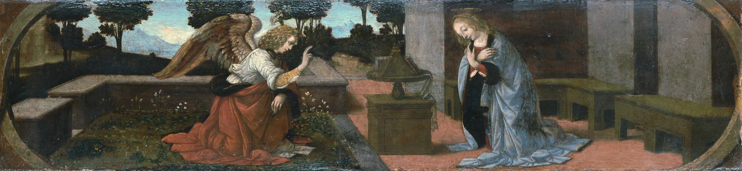 La Anunciacion de Leonardo da Vinci
