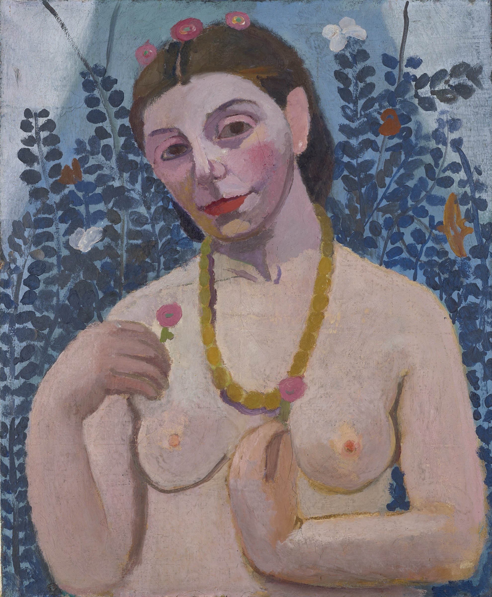 Autorretrato con collar de ambar II de Paula Modersohn-Becker