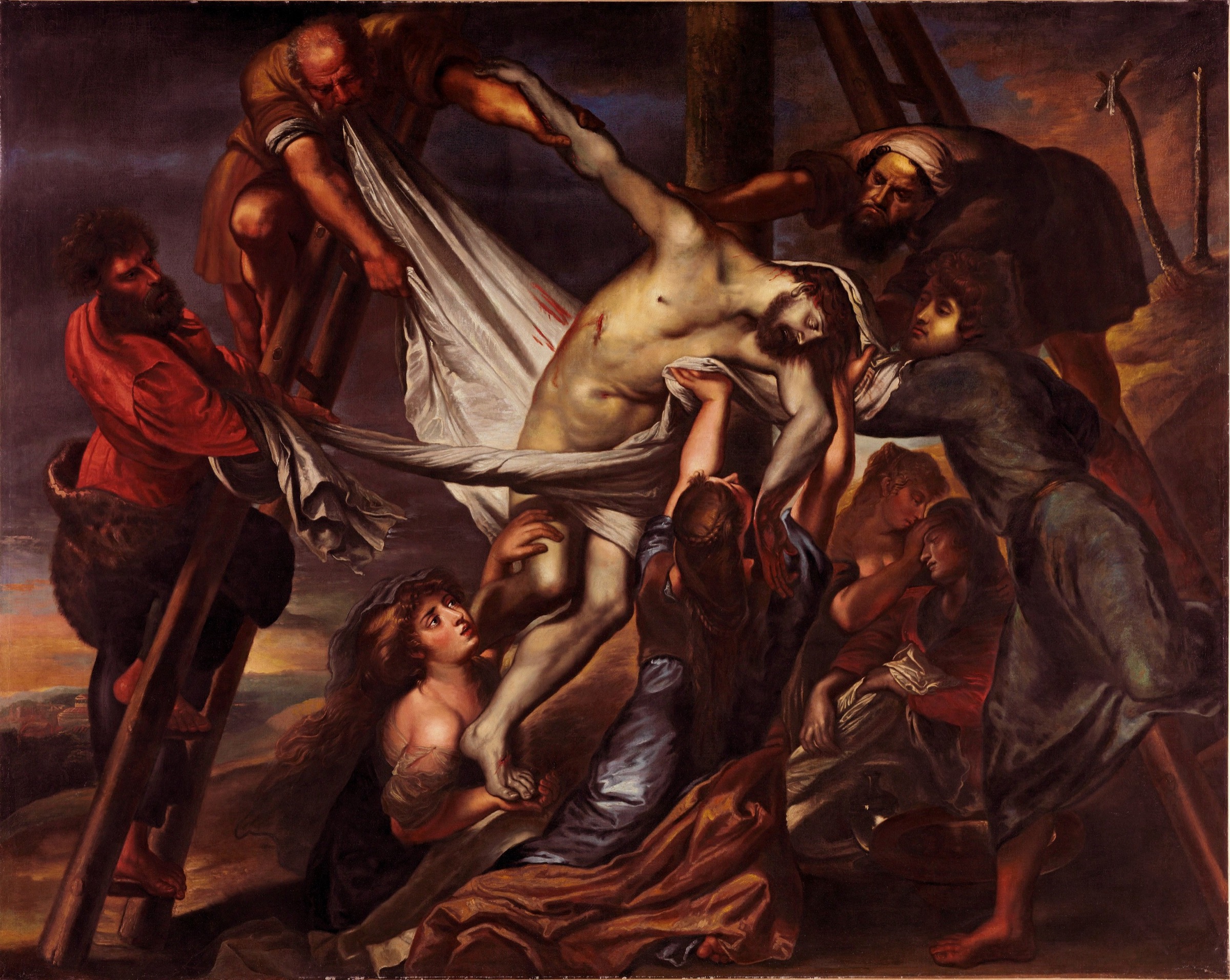 El descendimiento de la cruz de Peter Paul Rubens