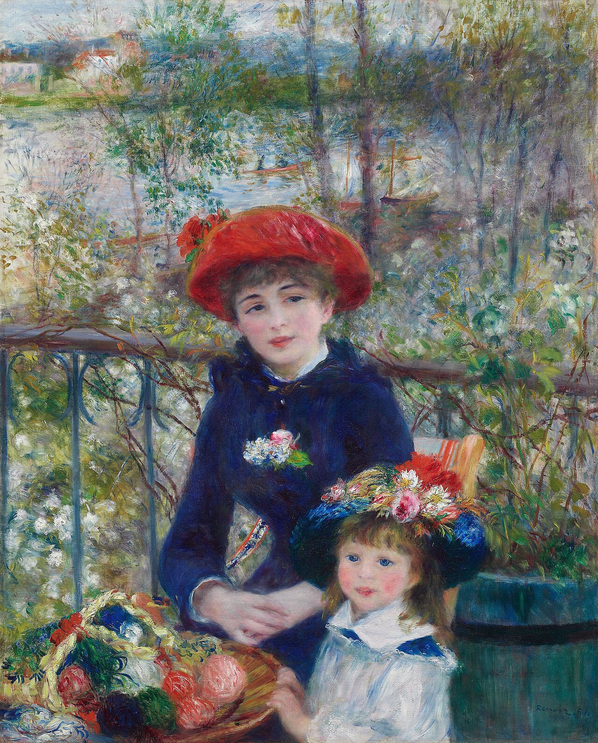 Dos hermanas de Pierre-Auguste Renoir