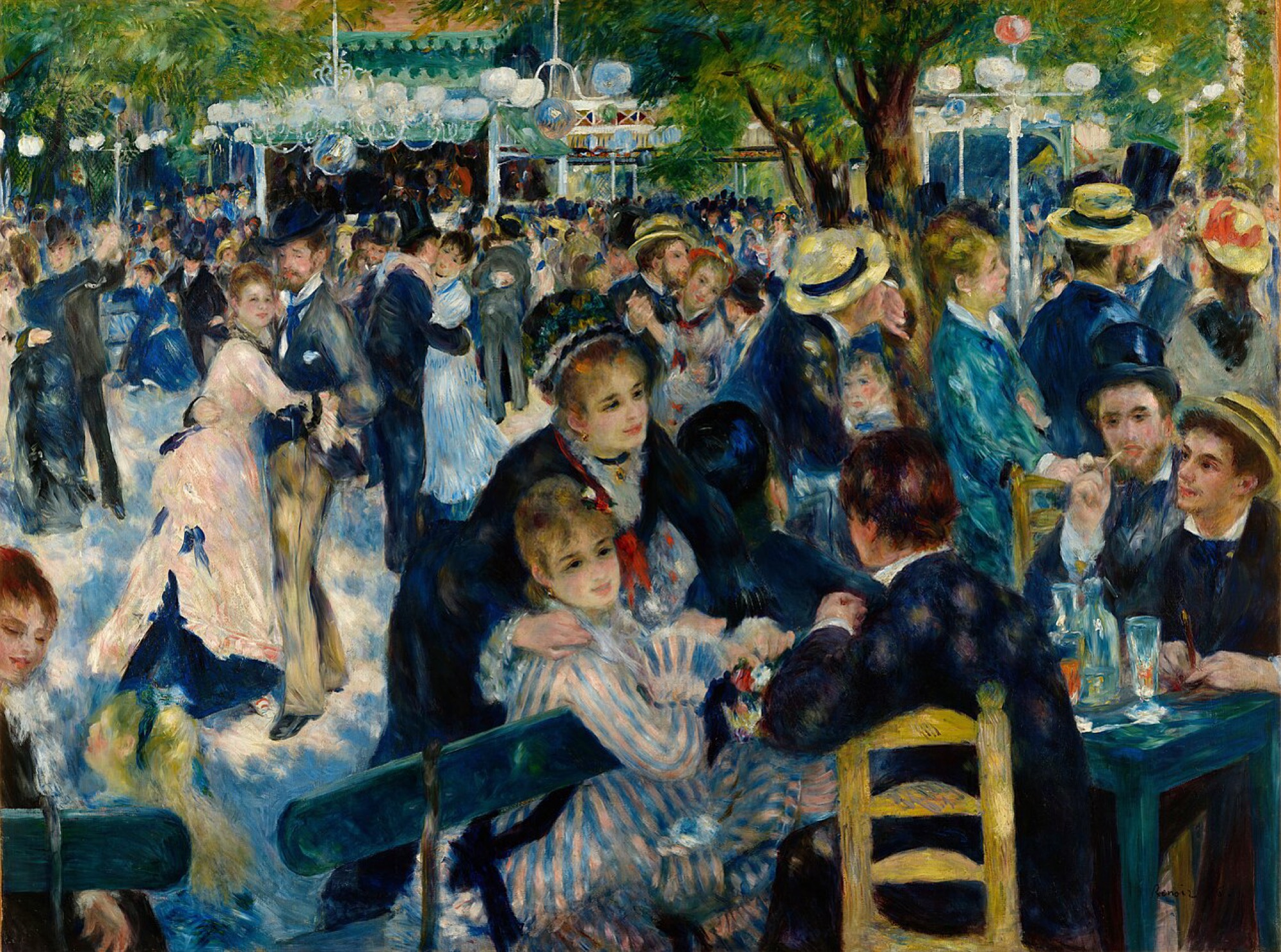 El baile en el Moulin de la Galette de Pierre-Auguste Renoir
