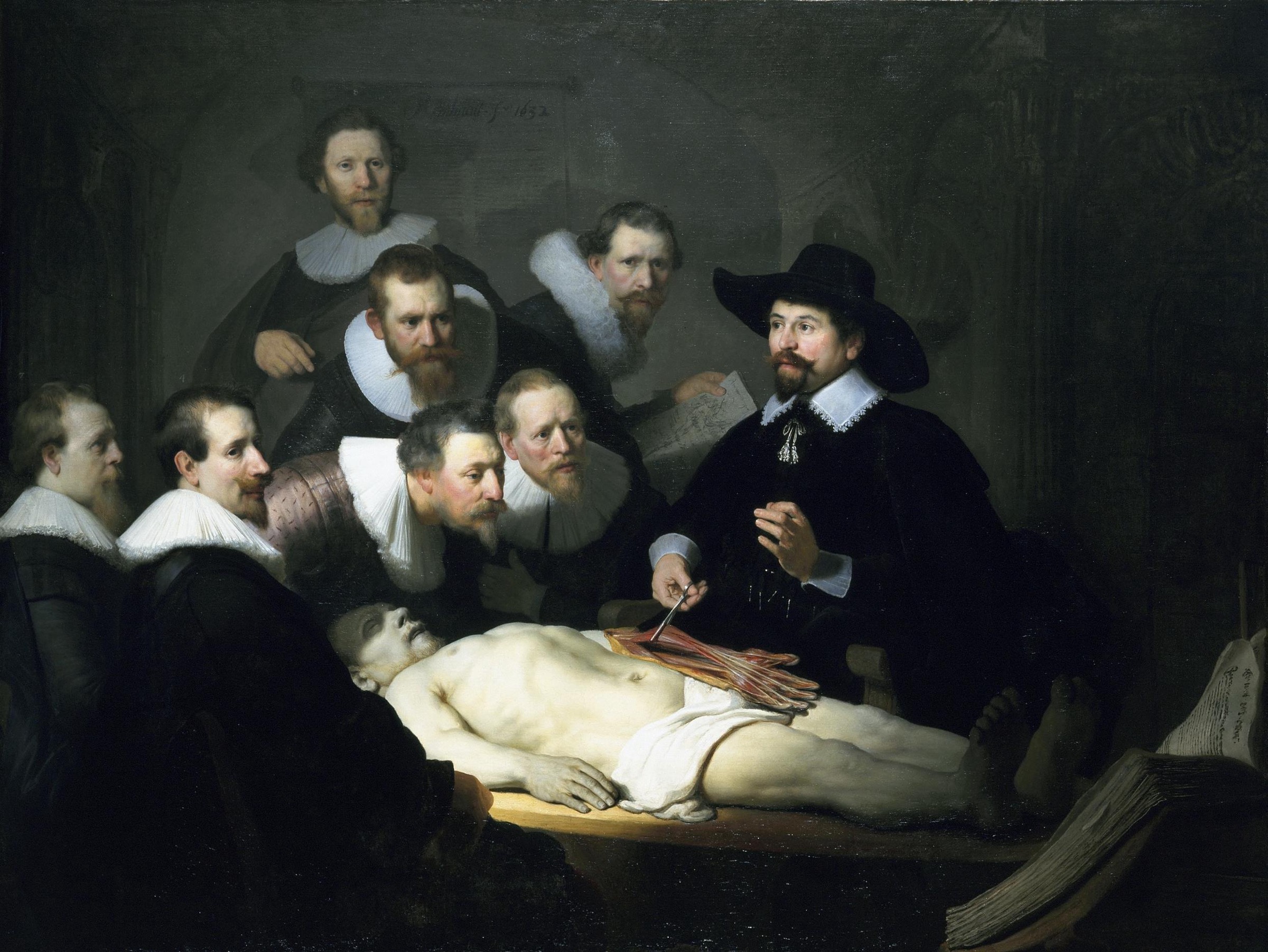 La leccion de anatomia del Dr. Nicolaes Tulp de Rembrandt van Rijn