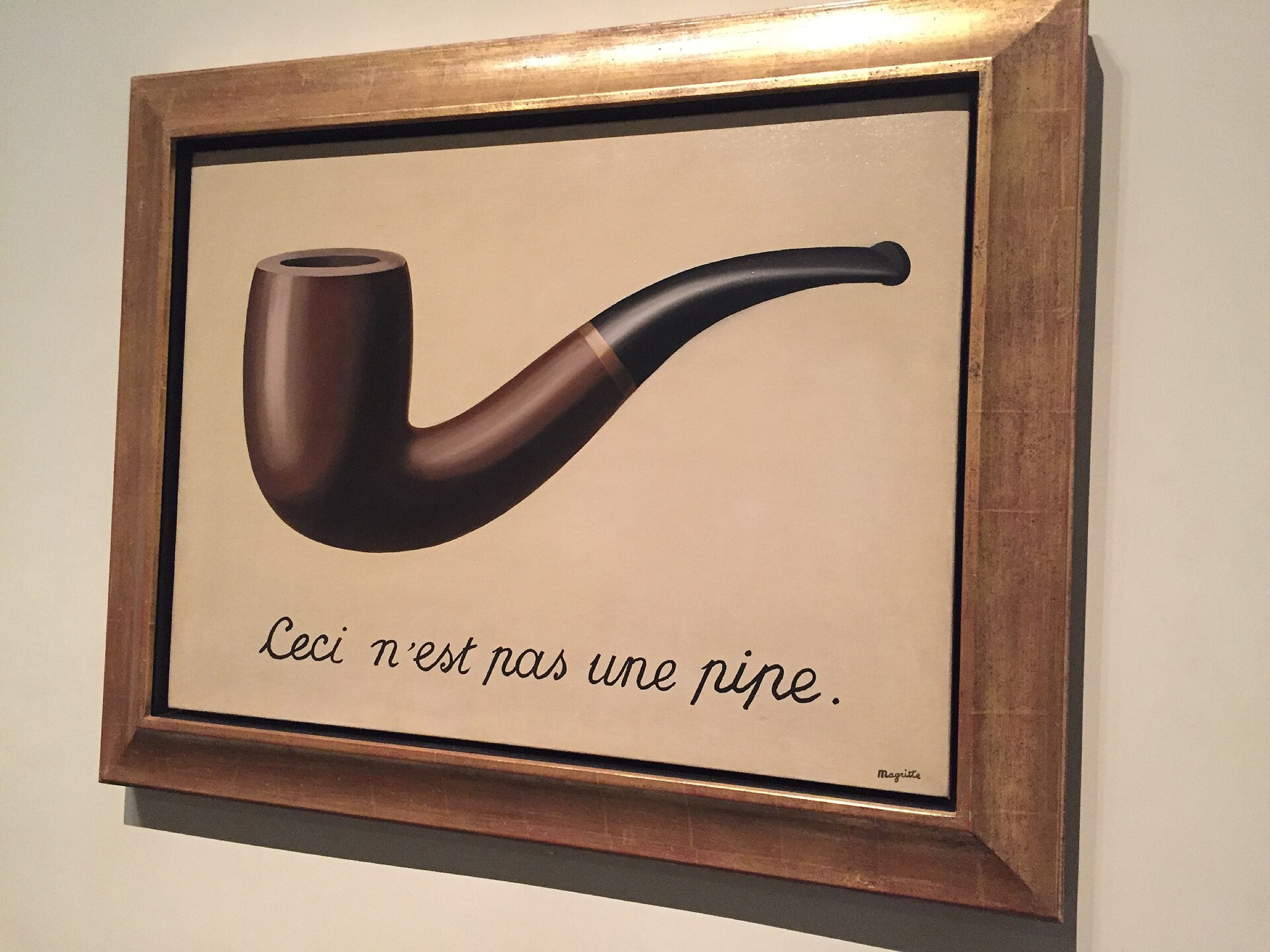 La traicion de las imagenes de Rene Magritte