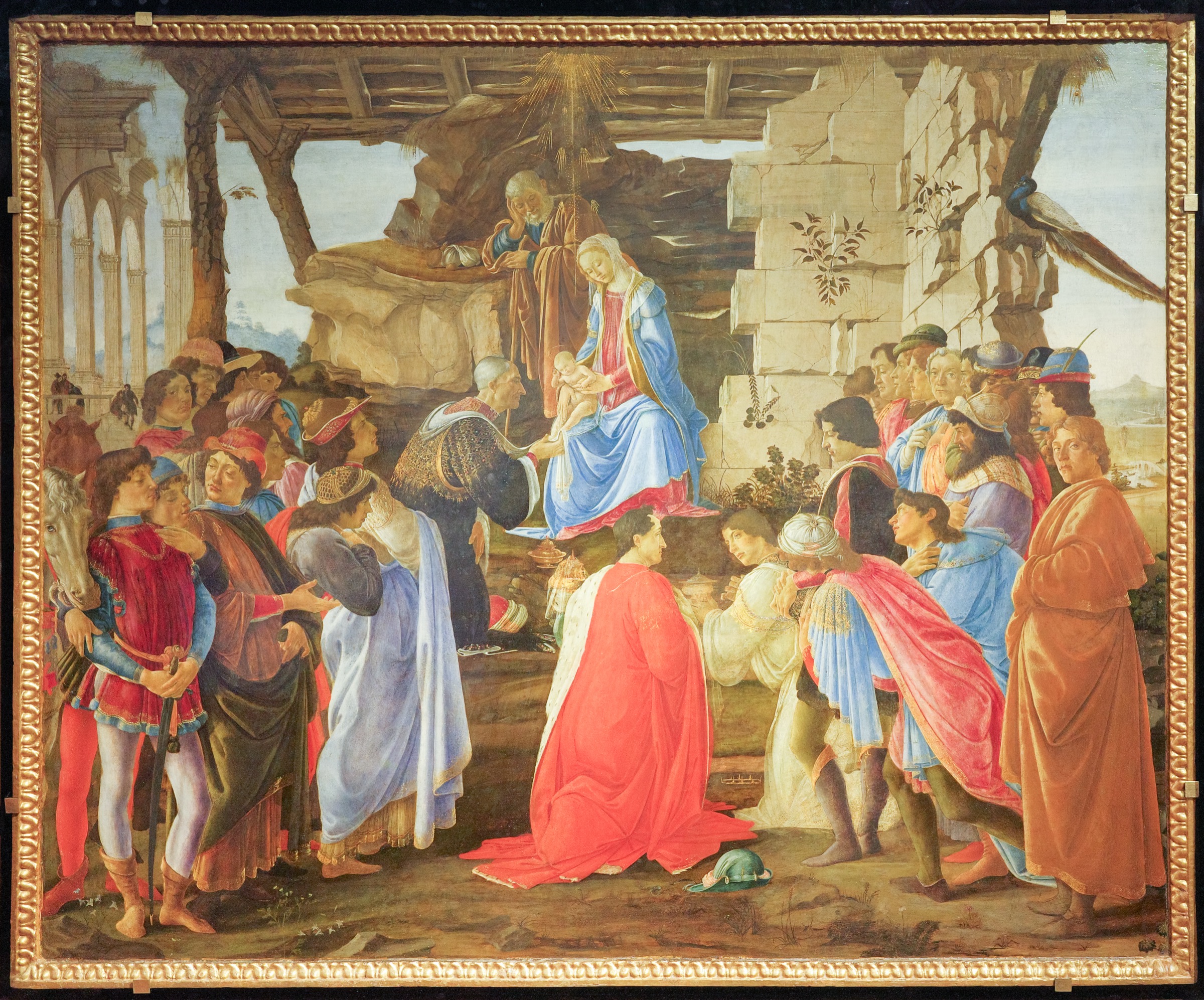 Adoracion de los Magos de Sandro Botticelli
