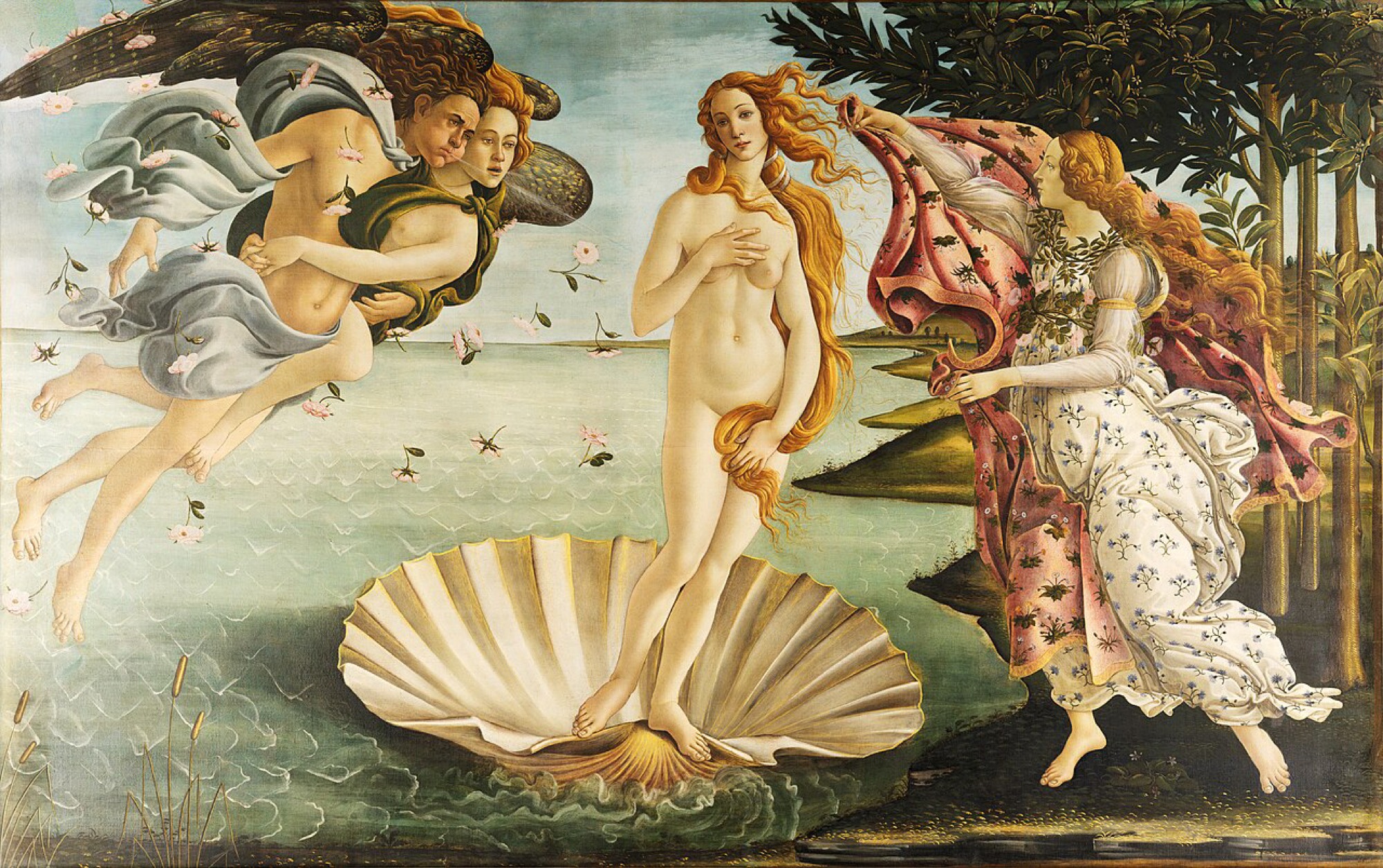 El nacimiento de Venus de Sandro Botticelli