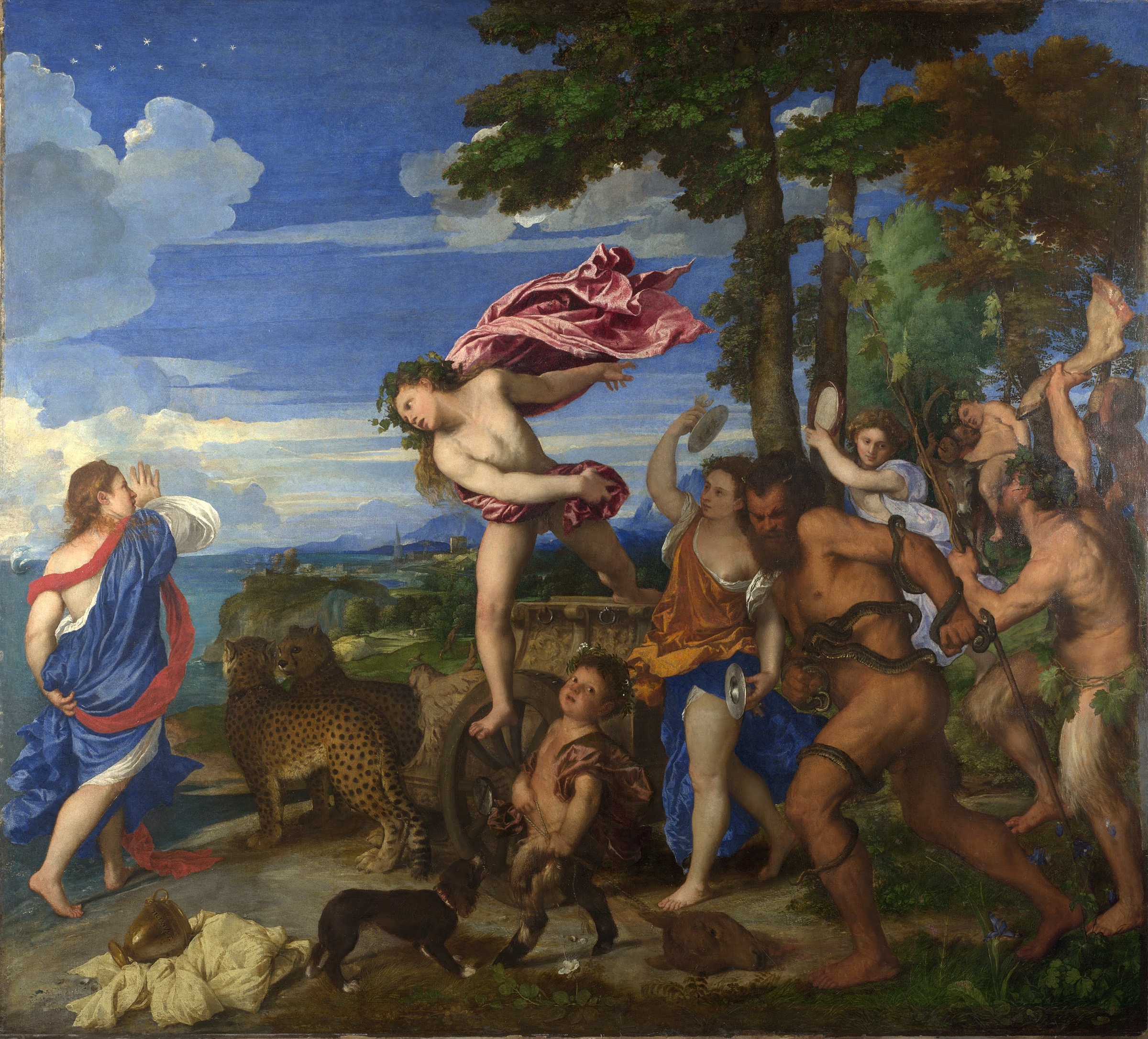 Baco y Ariadna de Tiziano Vecellio