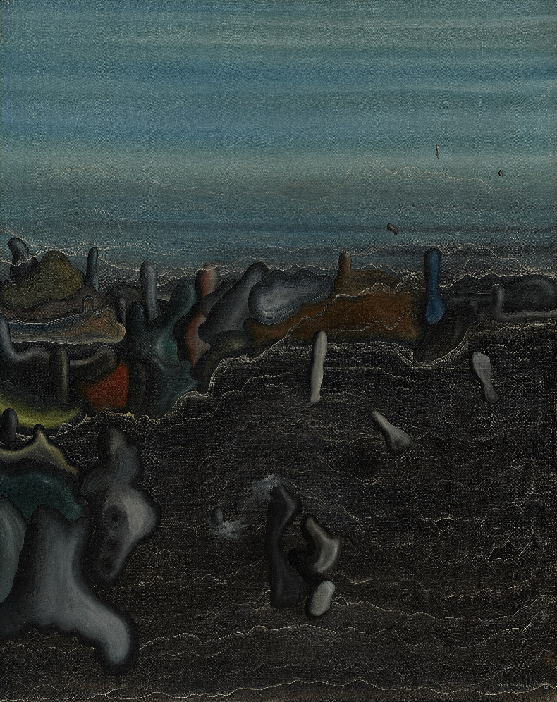 El jardin oscuro de Yves Tanguy
